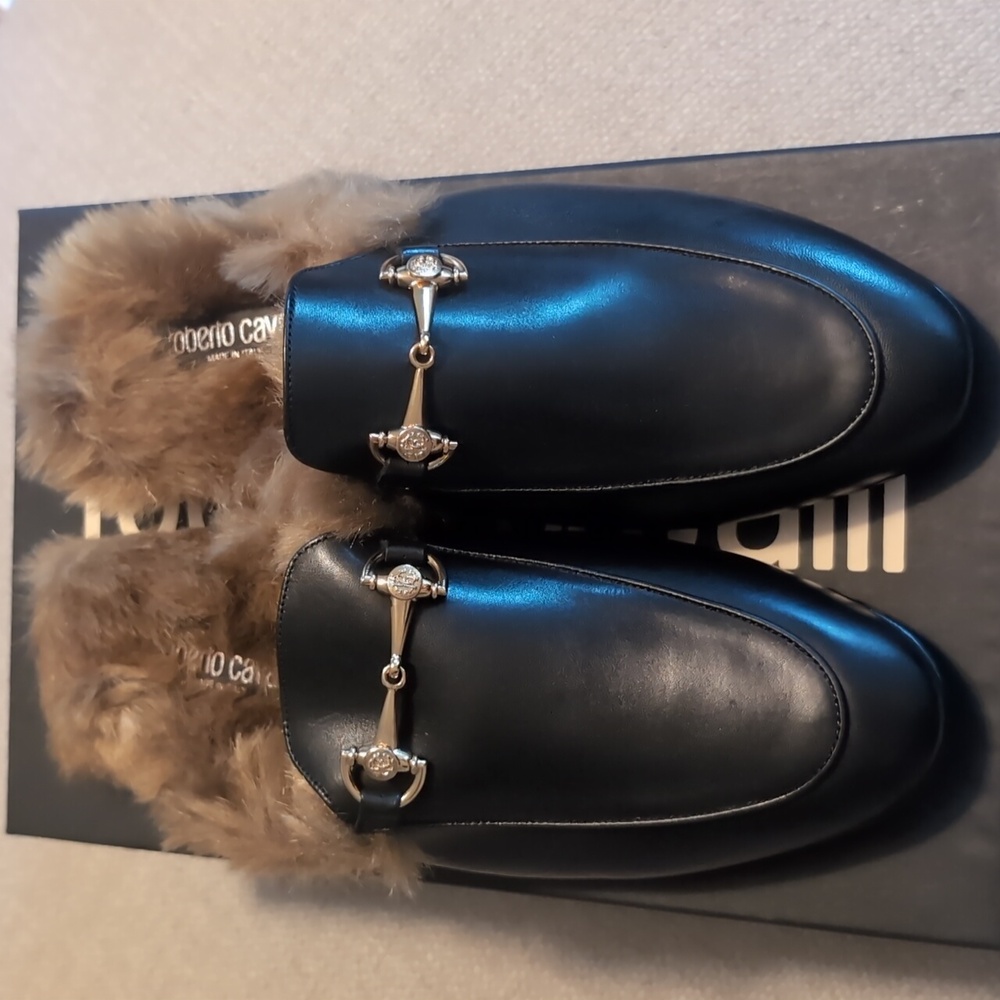 Roberto Cavalli men's slipper mules
